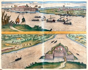 Fortress of Komarno, Slovakia by Franz Hogenberg