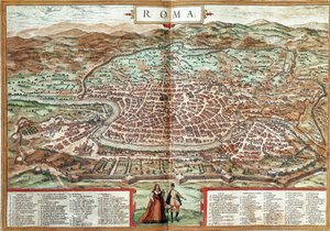 Map of Rome (engraving)