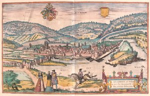 Munden, Germany (engraving) by Franz Hogenberg