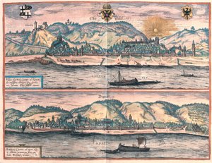 Oberwesel and Boppard, Germany (engraving) by Franz Hogenberg