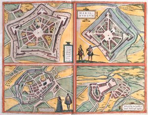 Philippeville, Mariembourg, Chimay and Walcourt, Belgium (engraving) by Franz Hogenberg