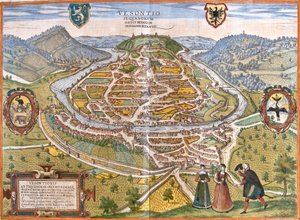 Plan of Besancon, France