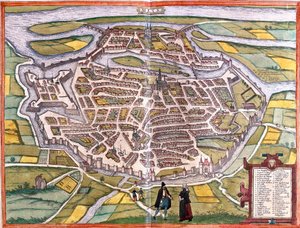 Plan of Metz, France