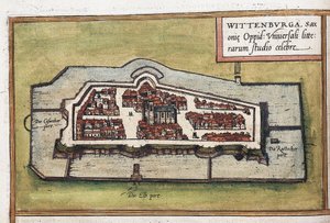 View of the City of Wittenberg in Germany by Franz Hogenberg