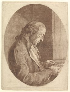 Portrait of an Artist Sketching a Portrait Miniature