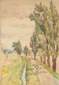 Country Road with Trees
