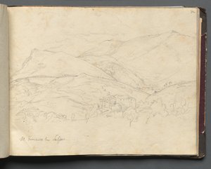 Album with Views of Rome and Surroundings, Landscape Studies, page 34a: St. Francesco