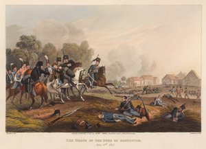 The Death of the Duke of Brunswick, June 15th 1815 by Franz Joseph (after) Manskirch