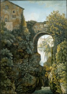 Tivoli, Water Games, or the Course of the Aniene at Tivoli by Franz Kaisermann