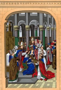 Coronation of Charles V, King of France by Franz Kellerhoven