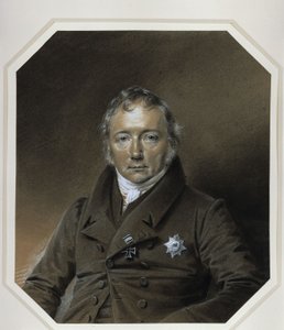 Portrait of Friedrich Christian Adolf von Motz by Franz Krüger