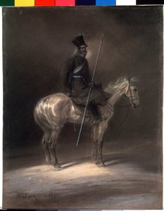 Cossack on Horseback by Franz Krüger