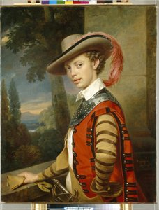 Portrait of Prince Nikolai Saltykov in Fancy Dress by Franz Krüger