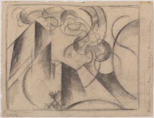 Abstract Drawing by Franz Marc