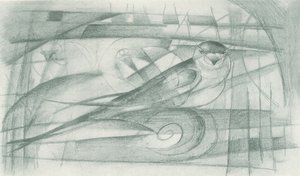 A Swallow by Franz Marc