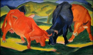 Fighting Cows by Franz Marc