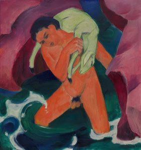 Boy with Lamb. The Good Shepherd