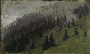 Fog Among the Firs by Franz Marc