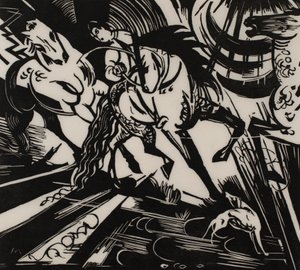 Riding School by Franz Marc
