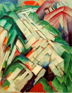 Rocky Path (Mountains / Landscape) by Franz Marc
