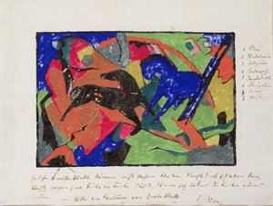 Two Horses, 1911-12 by Franz Marc