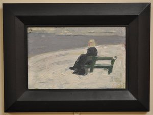 Woman in Winter Landscape by Franz Marc