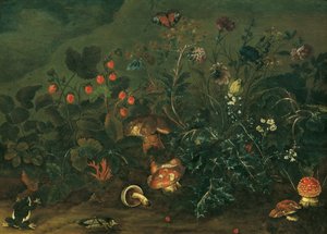 Lawn with Strawberries and Cricket