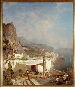 The Bay of Naples by Franz Richard Unterberger