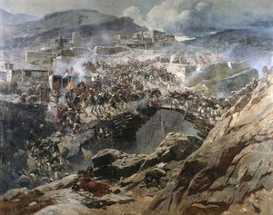 The Siege of Akhoulgo by Franz Roubaud