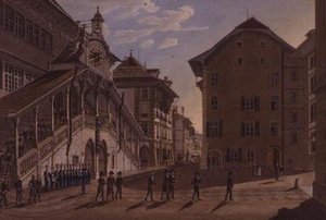 The Berne Grand Council leaving the Town Hall by Franz Schmidt