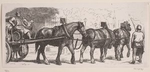 London Brewery Workers by Franz Wilhelm Obermann