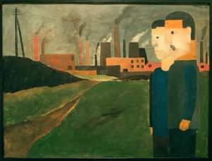 Industrial Landscape with Workers