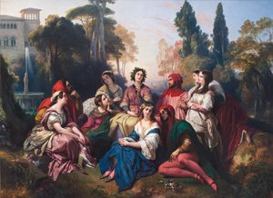 The Decameron by Franz Xaver Winterhalter
