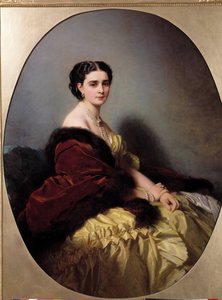 Portrait of Madame Narichkin. Painting by Xaver Winterhalter