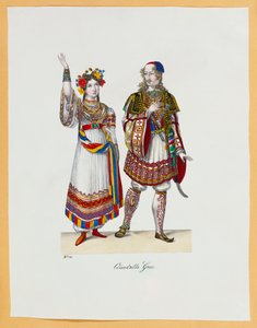 A Collection of Fancy Dress Costumes, 1827 by Franz Xavier Nachtmann