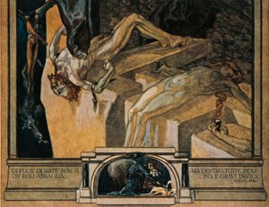 Austria, Vienna, Illustration of Dante Alighieri