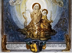 Faith is Substance of Things We Hope For, And Evidence of Those That Are Not Seen, And This Appears to Me Its Quiddity, Canto XXIV, Heaven, Divine Comedy by Dante Alighieri, Illustration by Franz von Bayros (1866-1924), Vienna