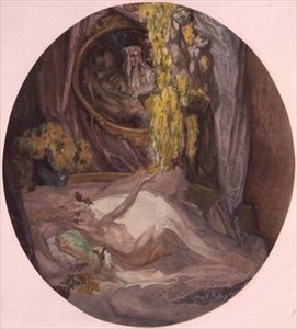 Woman on a Bed by Franz von Bayros (1866 1924)