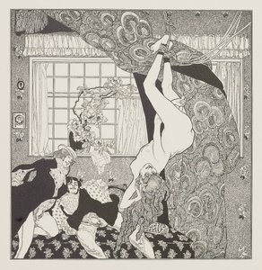 Illustration for the Tales at the Dressing Table by Choisy Le Conin by Franz von Bayros
