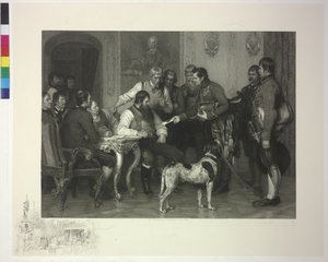The Imperial Minister Presenting 3000 Gold Ducats by Franz von Defregger