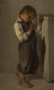 Peasant Boy Eating Bread in the Room