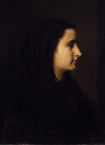 Portrait of Angela Böcklin by Franz von Lenbach