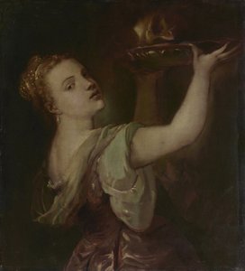 Copy after Titian: Lavinia as Salome by Franz von Lenbach
