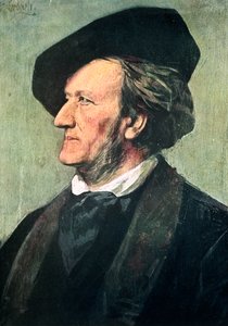 Richard Wagner, German composer, conductor, and essayist, late 19th century by Franz von Lenbach
