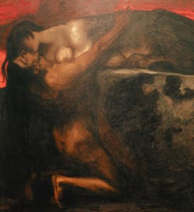 The Kiss of the Sphinx by Franz von Stuck