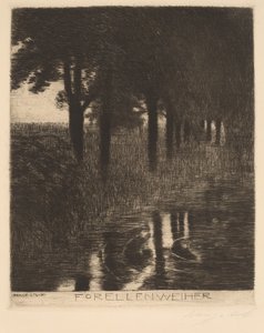 Trout Pond by Franz von Stuck