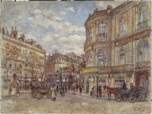 The Pavilion of Hanover, Rue Louis-le-Grand by Frederic Anatole Houbron