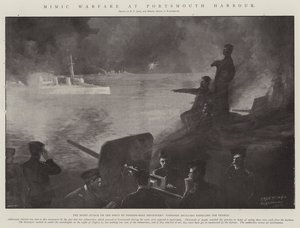 Mimic Warfare at Portsmouth Harbour by Fred T. Jane