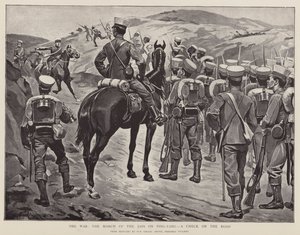 The War, the March of the Japs on Ping-Yang, a check on the road