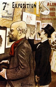 Poster for the 7th Exhibition of the Salon des 100. December 1894. Paul Verlaine